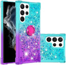 Galaxy S23 Gradient Quicksand Glitter Bling Case