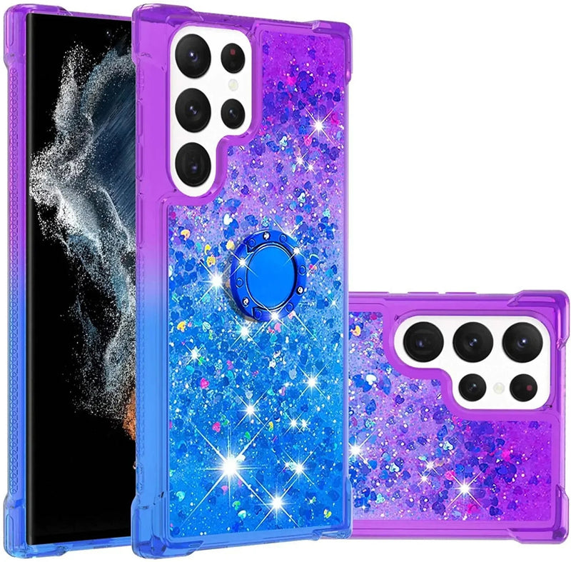 Galaxy S23 Gradient Quicksand Glitter Bling Case - Gorilla Cases