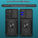 Galaxy S23 Military Camera Sliding Window Removable Card Slot Case