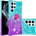Galaxy S23 Plus Gradient Quicksand Glitter Bling Case