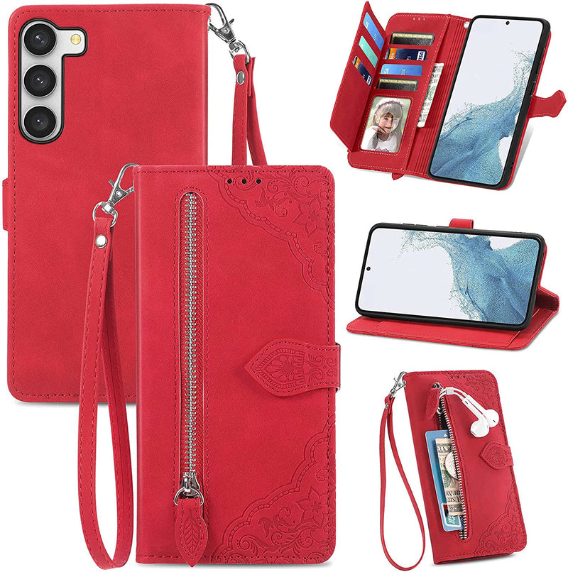 Galaxy S23 Plus Leather Muliti-Card Slot Holster Wallet Case - Gorilla Cases