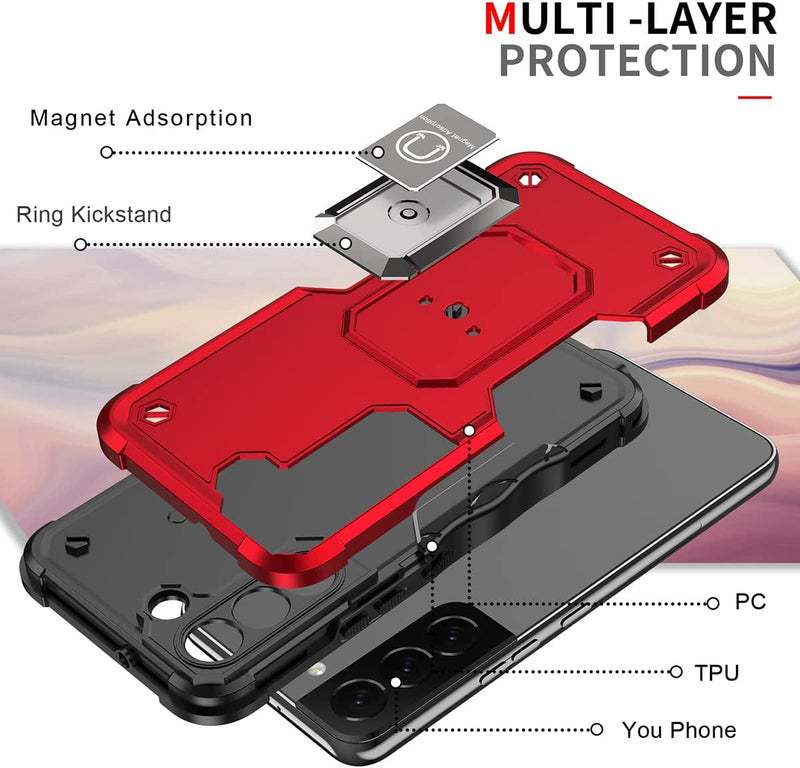 Galaxy S23 Plus Magnet Adsorption Built-in Kickstand Case - Gorilla Cases