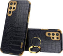 Galaxy S23 Plus Ring Holder Crocodile Case