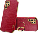 Galaxy S23 Plus Ring Holder Crocodile Case