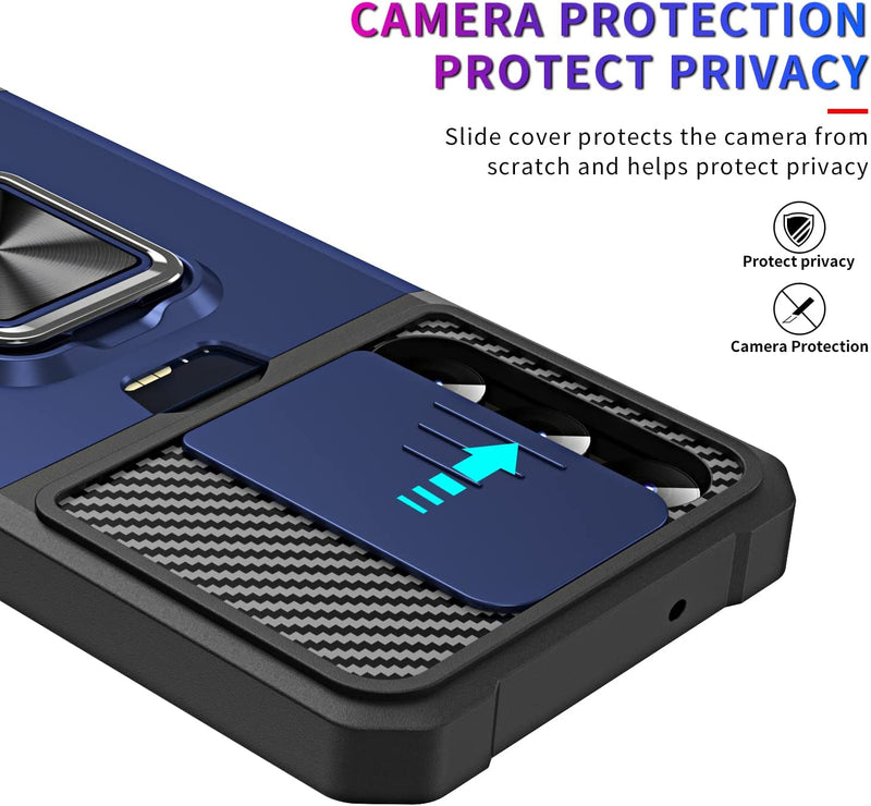 Galaxy S23 Plus Slim Credit Card Ring Slide Case - Gorilla Cases