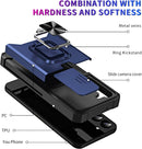 Galaxy S23 Plus Slim Credit Card Ring Slide Case