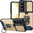 Galaxy S23 Plus Slim Credit Card Ring Slide Case