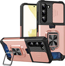 Galaxy S23 Plus Slim Credit Card Ring Slide Case