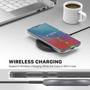 Galaxy S23 Series Clear Stylish Glitter Shockproof Cover for Women