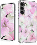 Galaxy S23 Series Clear Stylish Glitter Shockproof Cover for Women