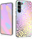 Galaxy S23 Series Clear Stylish Glitter Shockproof Cover for Women