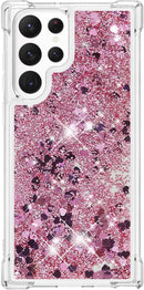 Galaxy S23 Ultra Bling Glitter Liquid Clear Floating Case