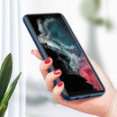 Galaxy S23 Ultra Case Tempered Glass Screen Protector Blue