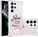 Galaxy S23 Ultra Crystal Bling Quicksand Effect TPU Bumper Case