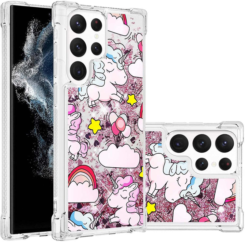 Galaxy S23 Ultra Crystal Bling Quicksand Effect TPU Bumper Case - Gorilla Cases
