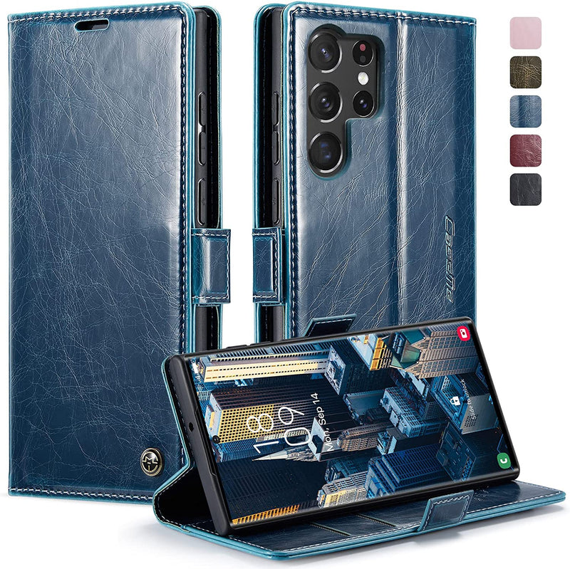 Galaxy S23 Ultra Flip Folio Leather Wallet Case - Gorilla Cases