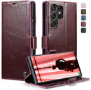 Galaxy S23 Ultra Flip Folio Leather Wallet Case