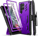 Galaxy S23 Ultra Full - Body Dual Layer Rugged Belt - Clip Kickstand Case