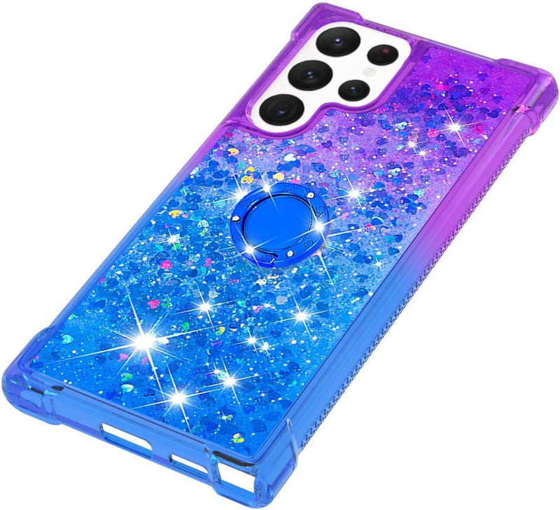 Galaxy S23 Ultra Gradient Quicksand Glitter Bling Case - Gorilla Cases