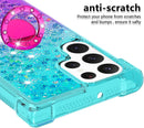 Galaxy S23 Ultra Gradient Quicksand Glitter Bling Liquid Case