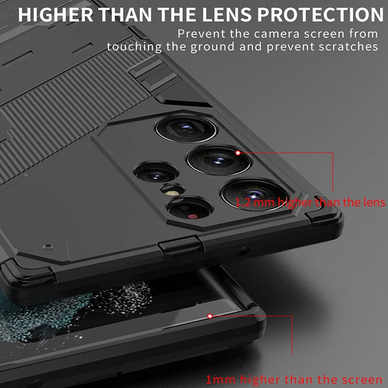Samsung Galaxy S23 Ultra Kickstand Case and Camera Lens Protectors