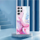 Galaxy S23 Ultra Marble for Women Glitter Protective Phone Case