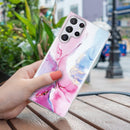 Galaxy S23 Ultra Marble for Women Glitter Protective Phone Case