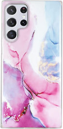 Galaxy S23 Ultra Marble for Women Glitter Protective Phone Case