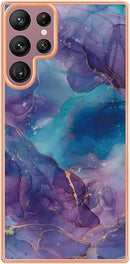 Galaxy S23 Ultra Phone Marble Pattern Slim Womens case