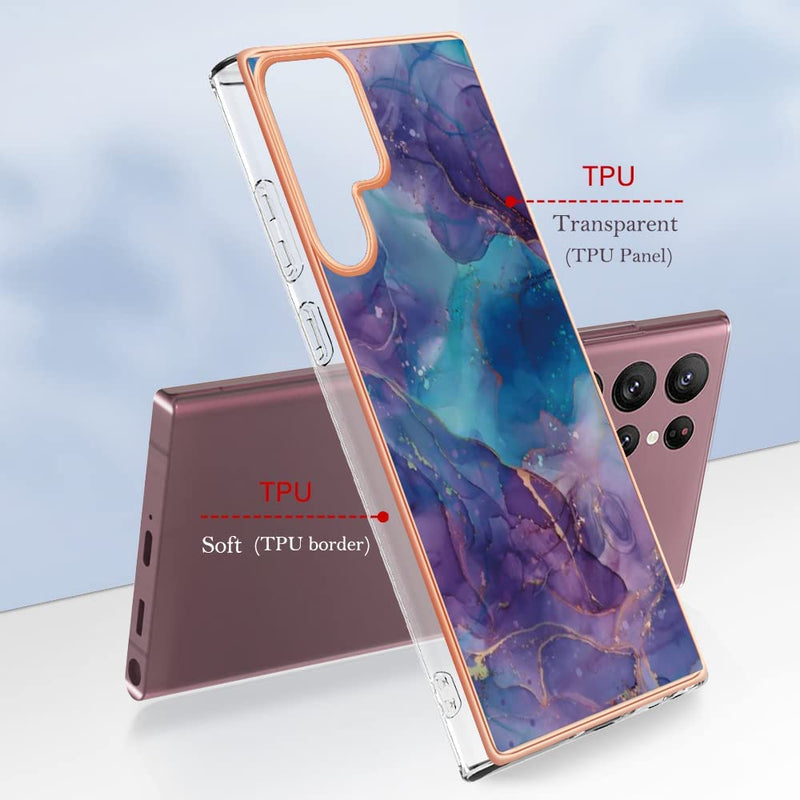 Galaxy S23 Ultra Phone Marble Pattern Slim Womens case - Gorilla Cases