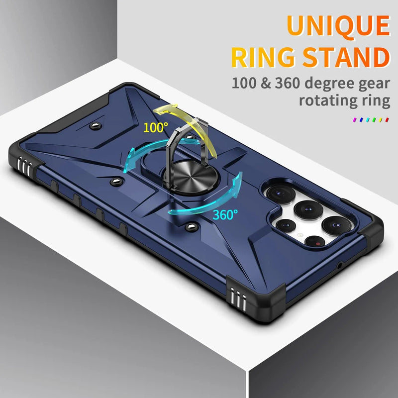 Galaxy S23 Ultra Ring Car Case with Kickstand - Gorilla Cases