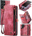 Galaxy S23 Ultra Wallet Detachable Magnetic Card Holder Case