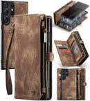 Galaxy S23 Ultra Wallet Detachable Magnetic Card Holder Case