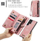 Galaxy S23 Ultra Wallet Detachable Magnetic Card Holder Case