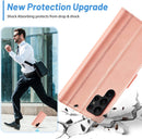 Galaxy S23 Ultra Wallet Leather Credit Card Holder Magnetic Kickstand Case