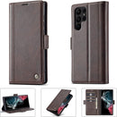 Galaxy S23 Ultra Wallet Leather Credit Card Holder Magnetic Kickstand Case