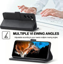 Galaxy S23 Wallet Magnetic Flip Folio Leather Case