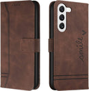 Galaxy S23 Wallet Premium Leather Flip Case