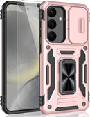 Galaxy S24 Shockproof Sliding Camera Ring Case