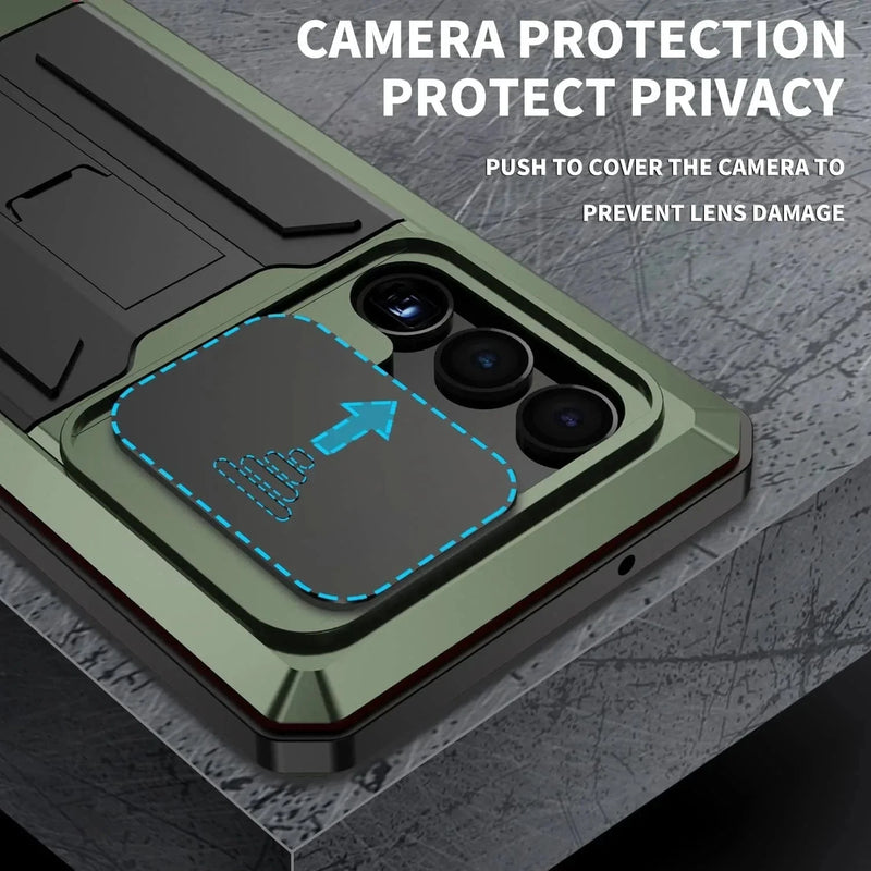 Galaxy S24 Ultra Metal Case with Slide Camera Cover