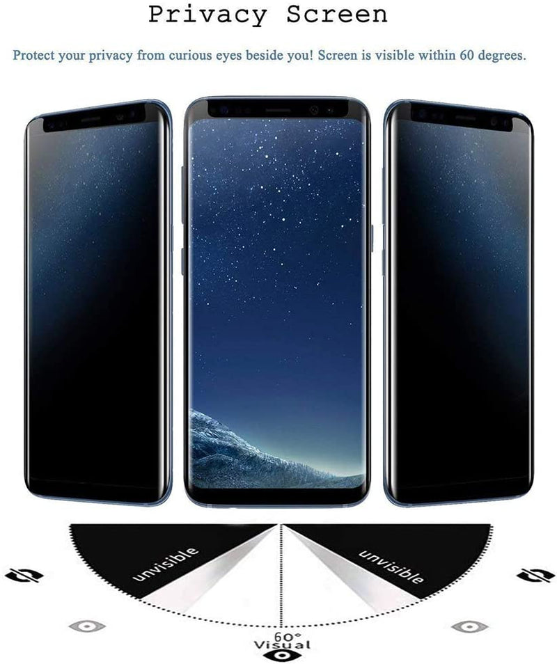 Galaxy S9 Plus Privacy Screen Protector | Tempered Glass (2 Pack) - GorillaCaseStore