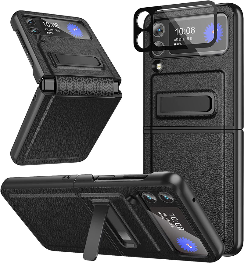 Galaxy Z Flip 4 Case Camera Lens Screen Protector Cover Case Red - Gorilla Cases