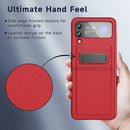 Galaxy Z Flip 4 Case Camera Lens Screen Protector Cover Case Red