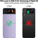 Galaxy Z Flip 4 Case Drop Protection Bumper Cover Flip Phone Case Purple