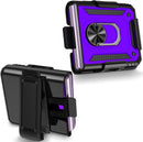 Galaxy Z Flip 4 Case with Kickstand, Samsung Z Flip 4 Case Heavy Duty Purple