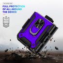 Galaxy Z Flip 4 Case with Kickstand, Samsung Z Flip 4 Case Heavy Duty Purple