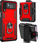 Galaxy Z Flip 4 Case with Kickstand, Samsung Z Flip 4 Case Heavy Duty Purple