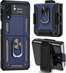 Galaxy Z Flip 4 Case with Kickstand, Samsung Z Flip 4 Case Heavy Duty Purple