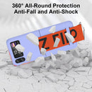 Galaxy Z Flip 4 Phone Case Silicone Protective Cover - Purple