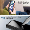 Galaxy Z Fold 4 Case Hinge Protection & Screen Protector Fiber Black